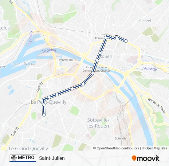 MÉTRO Metro Line Map
