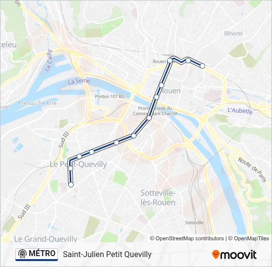 MÉTRO Metro Line Map