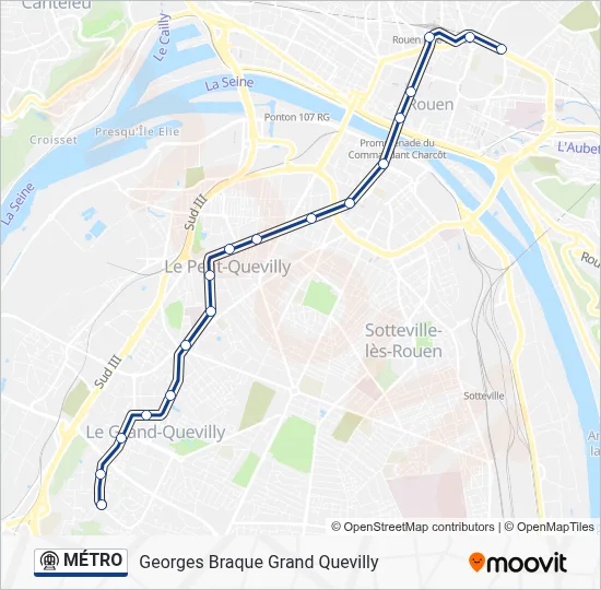 MÉTRO Metro Line Map