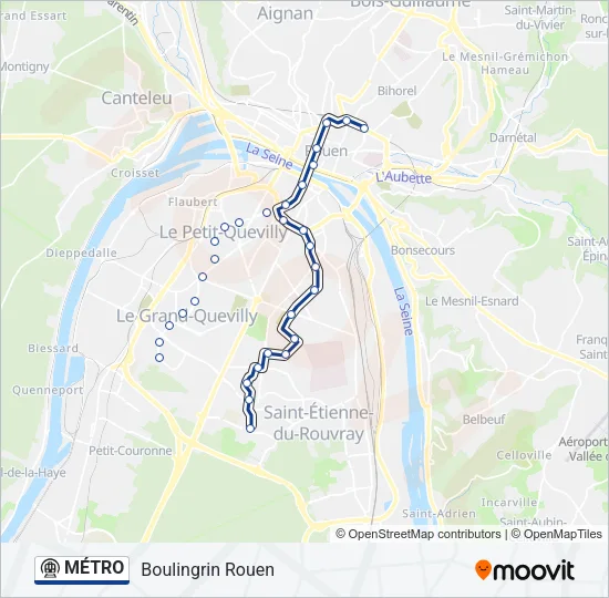 MÉTRO Metro Line Map