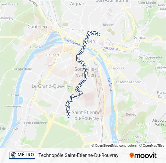 MÉTRO Metro Line Map