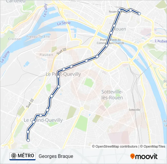 MÉTRO Metro Line Map
