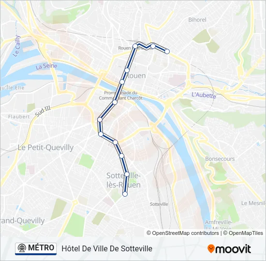 MÉTRO Metro Line Map