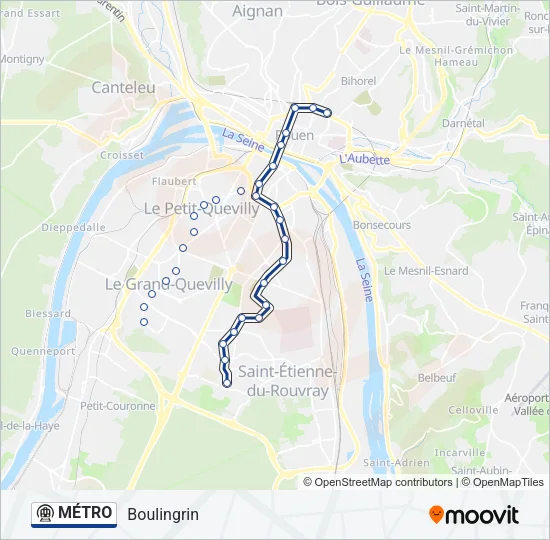 MÉTRO Metro Line Map