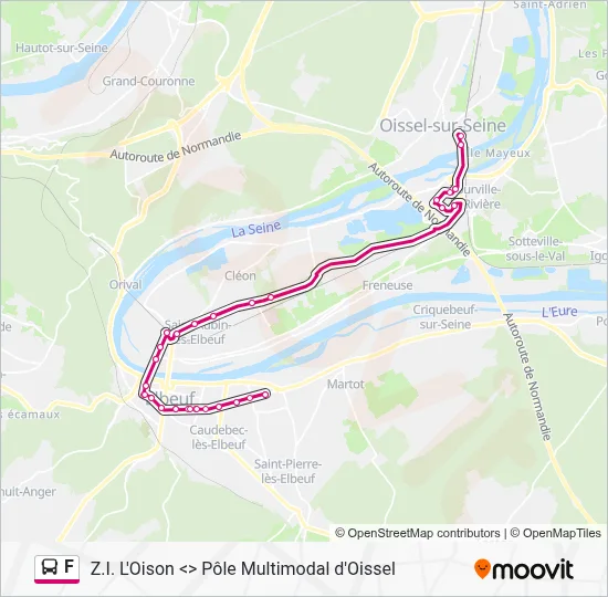 F Bus Line Map