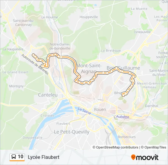 10 Bus Line Map