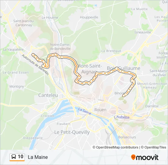 10 Bus Line Map