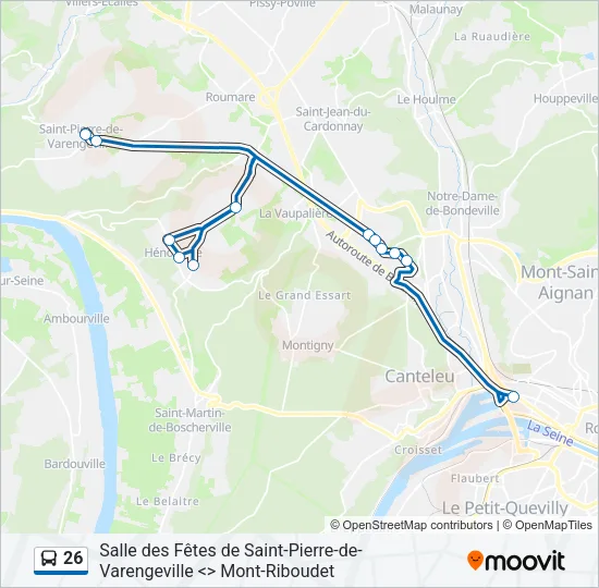 26 Bus Line Map