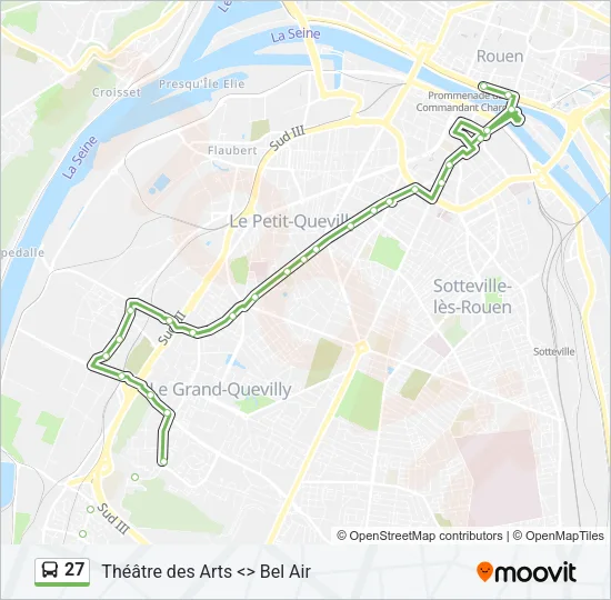 27 Bus Line Map