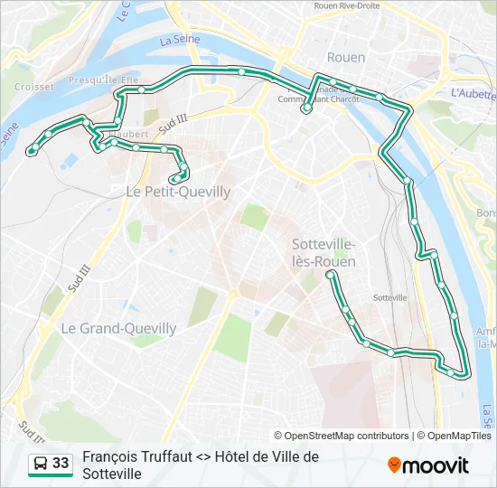 33 Bus Line Map