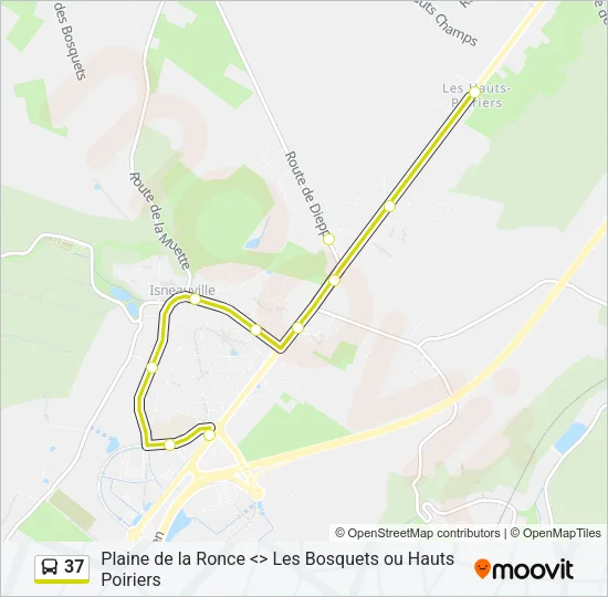37 Bus Line Map