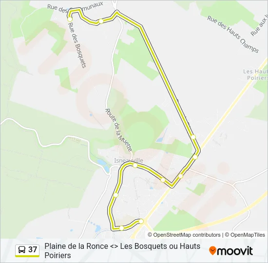 37 Bus Line Map