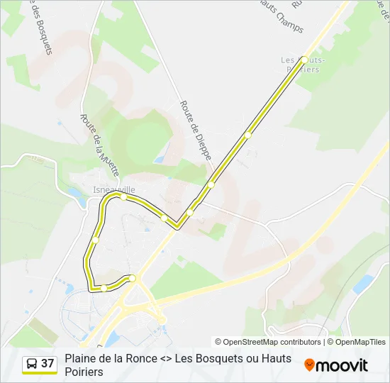 37 Bus Line Map