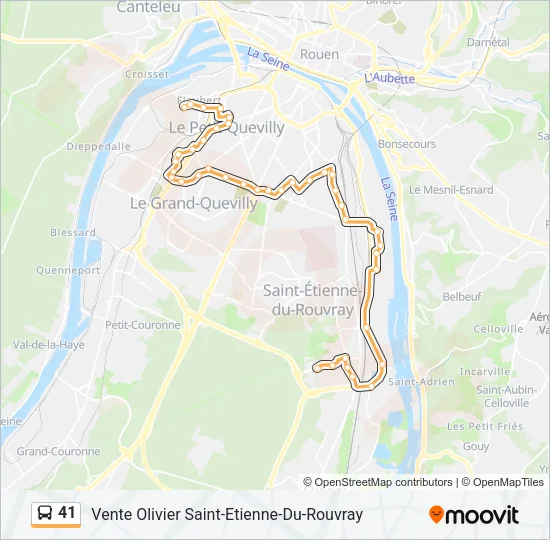 41 Bus Line Map