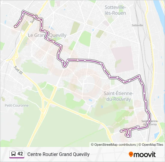 42 Bus Line Map