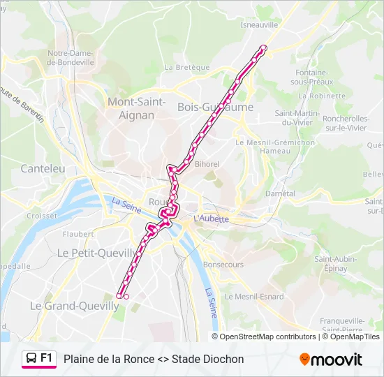 F1 Bus Line Map