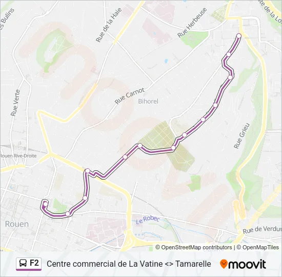 F2 Bus Line Map