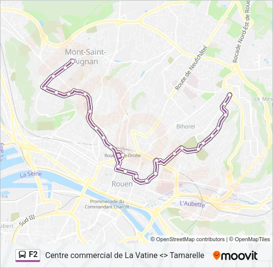 F2 Bus Line Map