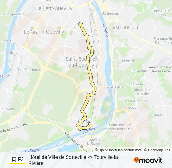 F3 Bus Line Map