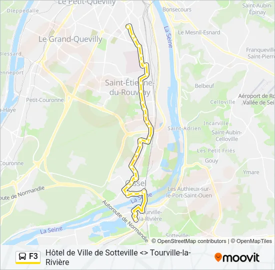 F3 Bus Line Map