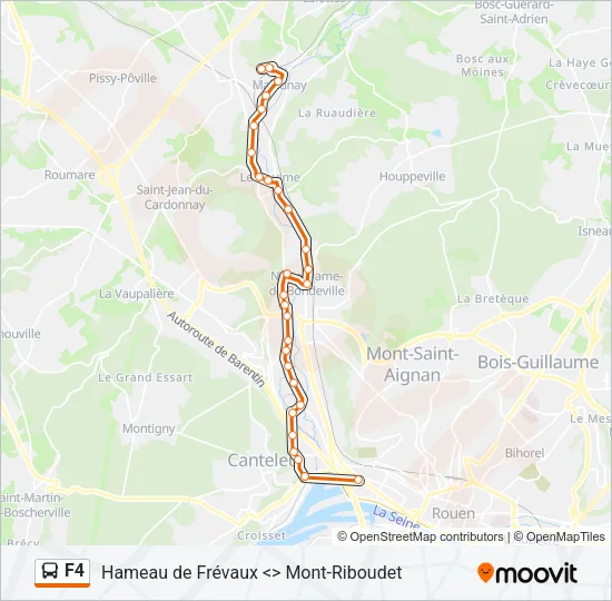 F4 Bus Line Map