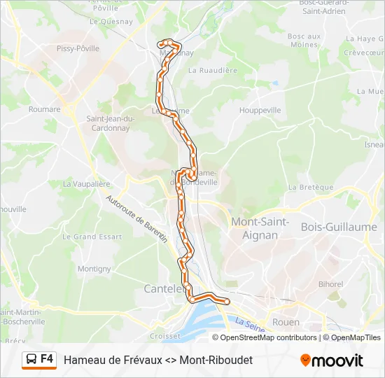 F4 Bus Line Map
