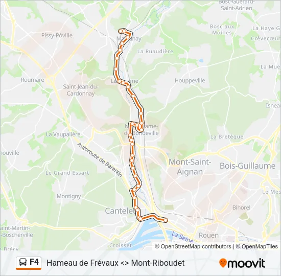 F4 Bus Line Map