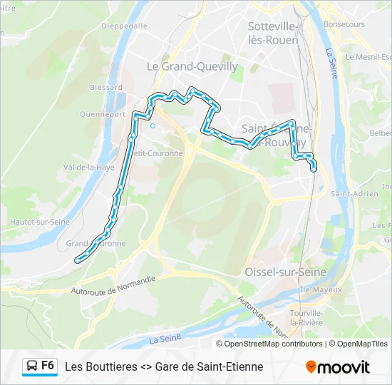 F6 Bus Line Map