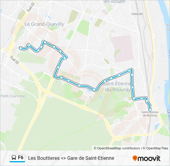 F6 Bus Line Map