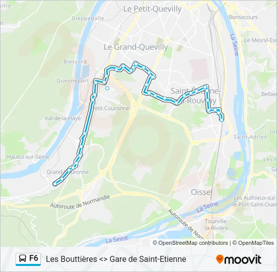 F6 Bus Line Map