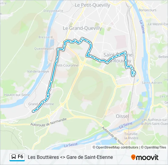 F6 Bus Line Map