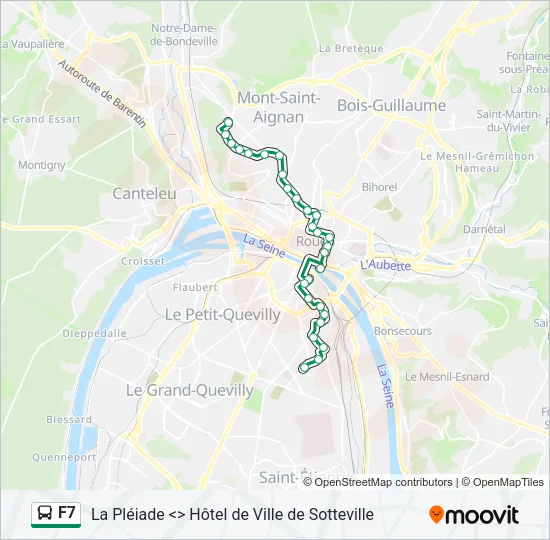 F7 Bus Line Map