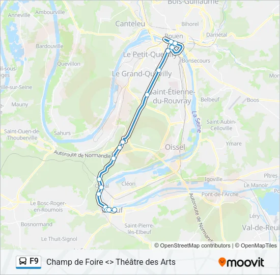 F9 Bus Line Map