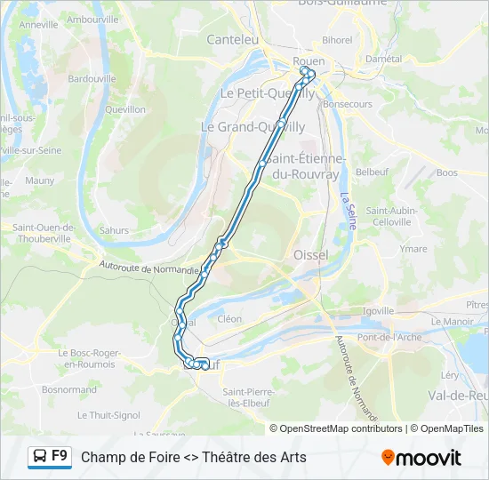 F9 Bus Line Map
