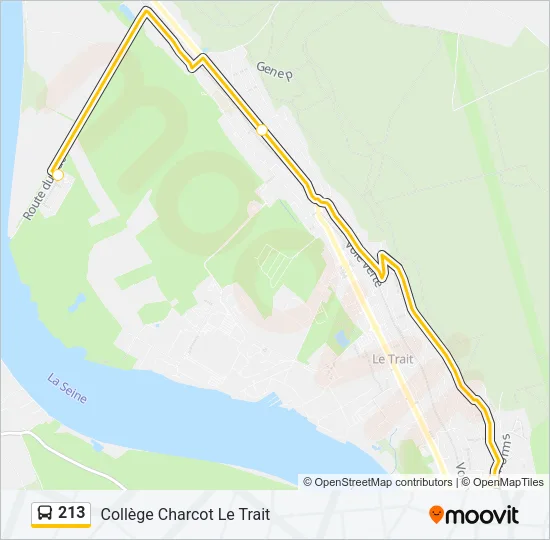 213 Bus Line Map