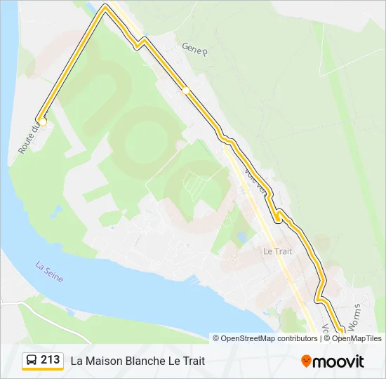 213 Bus Line Map