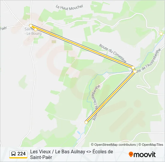224 Bus Line Map