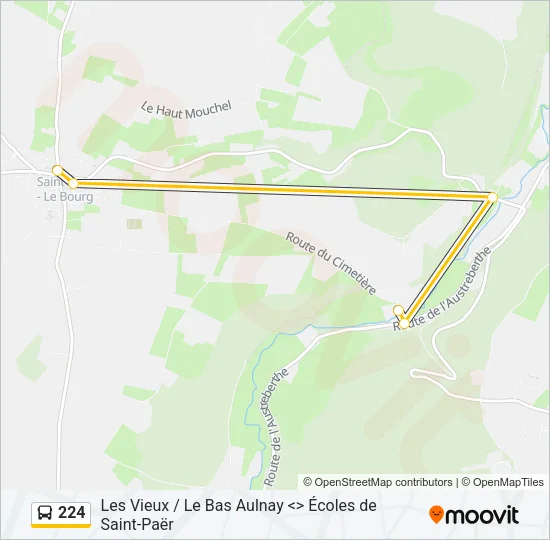 224 Bus Line Map