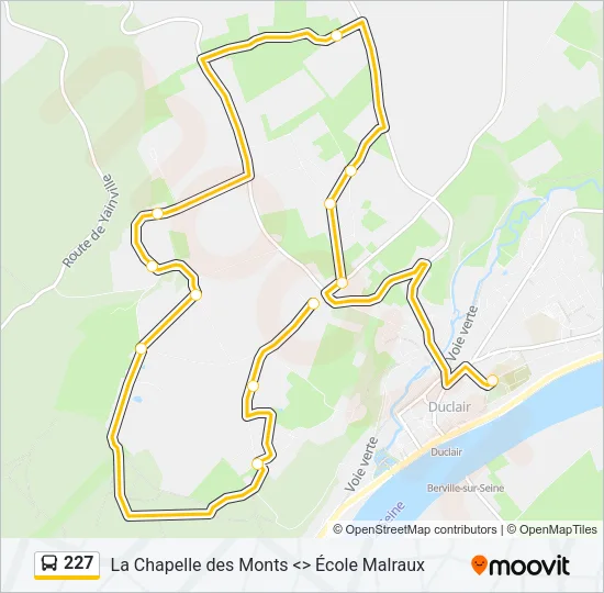 227 Bus Line Map