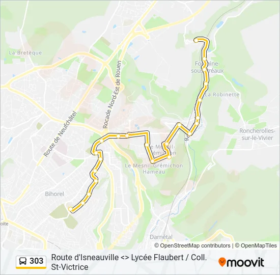 303  Line Map