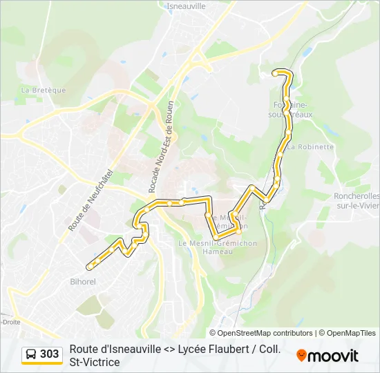 303  Line Map