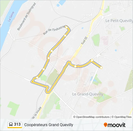 313 Bus Line Map