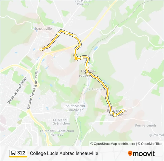 322 Bus Line Map