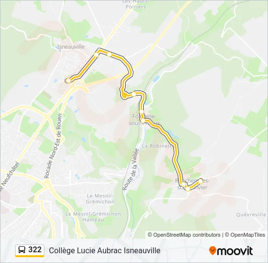 322 Bus Line Map