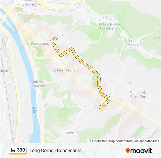 330 Bus Line Map