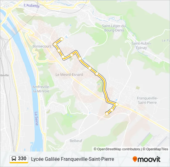330 Bus Line Map