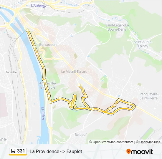 331 Bus Line Map
