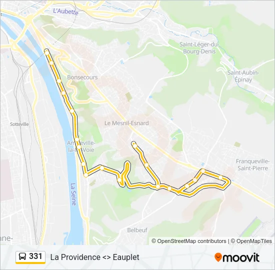 331 Bus Line Map