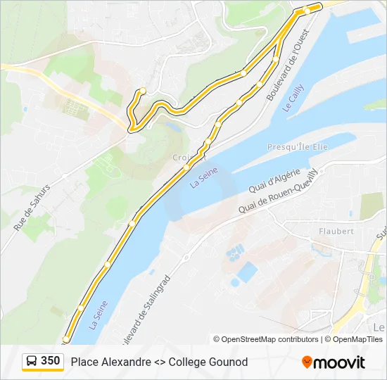 350 Bus Line Map