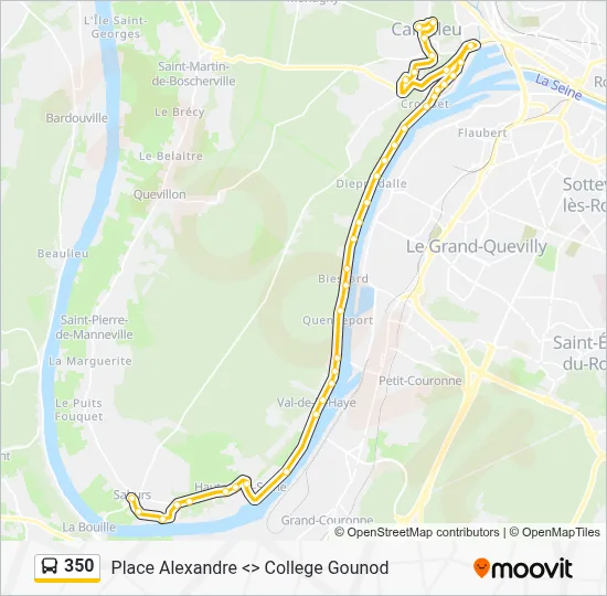 350 Bus Line Map